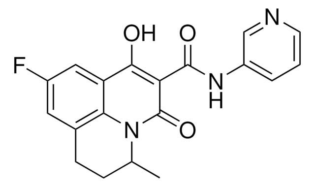 9-FLUORO-7-HYDROXY-3-METHYL-5-OXO-N-(3-PYRIDINYL)-2,3-DIHYDRO-1H,5H-PYRIDO[3,2,1-IJ]QUINOLINE-6-CARBOXAMIDE AldrichCPR