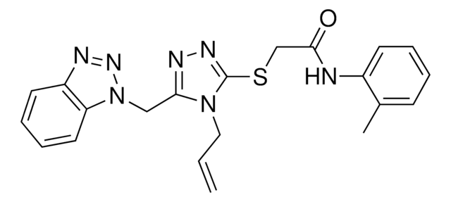 2-{[4-ALLYL-5-(1H-1,2,3-BENZOTRIAZOL-1-YLMETHYL)-4H-1,2,4-TRIAZOL-3-YL]SULFANYL}-N-(2-METHYLPHENYL)ACETAMIDE AldrichCPR