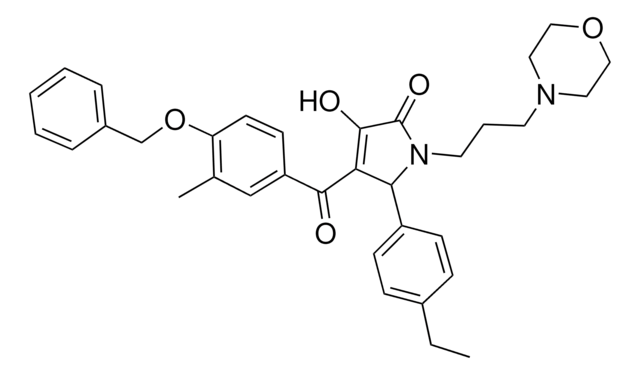 4-[4-(BENZYLOXY)-3-METHYLBENZOYL]-5-(4-ETHYLPHENYL)-3-HYDROXY-1-[3-(4-MORPHOLINYL)PROPYL]-1,5-DIHYDRO-2H-PYRROL-2-ONE AldrichCPR