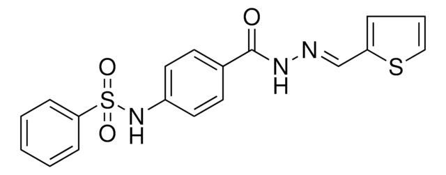 N-(4-((2-(2-THIENYLMETHYLENE)HYDRAZINO)CARBONYL)PHENYL)BENZENESULFONAMIDE AldrichCPR