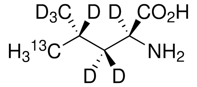 L-Leucine-13C, d7 (2,3,3,4,5,5,5-d7, pro-S-methyl-13C) &#8805;95 atom % D, &#8805;97 atom % 13C, &#8805;95% (CP), optical purity&#8805;98% (at &#945;-carbon)