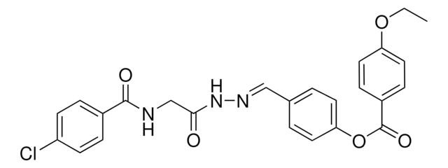 4-(2-(((4-CHLOROBENZOYL)AMINO)ACETYL)CARBOHYDRAZONOYL)PHENYL 4-ETHOXYBENZOATE AldrichCPR