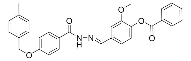 2-METHOXY-4-(2-(4-((4-METHYLBENZYL)OXY)BENZOYL)CARBOHYDRAZONOYL)PHENYL BENZOATE AldrichCPR