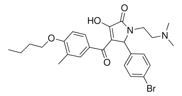 5-(4-BROMOPHENYL)-4-(4-BUTOXY-3-METHYLBENZOYL)-1-[2-(DIMETHYLAMINO)ETHYL]-3-HYDROXY-1,5-DIHYDRO-2H-PYRROL-2-ONE AldrichCPR