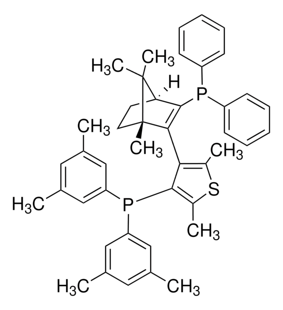 (1R,aR)-3-Diphenylphosphino-2-(4-bis(3,5-dimethylphenyl)phosphino-2,5-dimethyl-3-thienyl)-1,7,7-trimethylbicyclo[2.2.1]hept-2-ene 99%