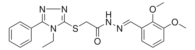 N'-[(E)-(2,3-DIMETHOXYPHENYL)METHYLIDENE]-2-[(4-ETHYL-5-PHENYL-4H-1,2,4-TRIAZOL-3-YL)SULFANYL]ACETOHYDRAZIDE AldrichCPR