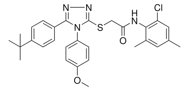 2-{[5-(4-TERT-BUTYLPHENYL)-4-(4-METHOXYPHENYL)-4H-1,2,4-TRIAZOL-3-YL]SULFANYL}-N-(2-CHLORO-4,6-DIMETHYLPHENYL)ACETAMIDE AldrichCPR