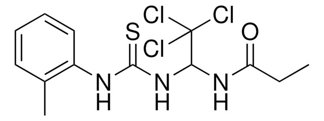 N-(2,2,2-TRICHLORO-1-((2-TOLUIDINOCARBOTHIOYL)AMINO)ETHYL)PROPANAMIDE AldrichCPR