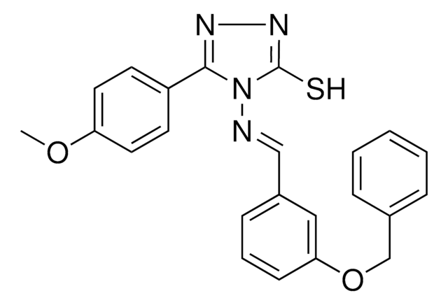 4-({(E)-[3-(BENZYLOXY)PHENYL]METHYLIDENE}AMINO)-5-(4-METHOXYPHENYL)-4H-1,2,4-TRIAZOLE-3-THIOL AldrichCPR