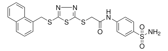 N-[4-(AMINOSULFONYL)PHENYL]-2-({5-[(1-NAPHTHYLMETHYL)SULFANYL]-1,3,4-THIADIAZOL-2-YL}SULFANYL)ACETAMIDE AldrichCPR