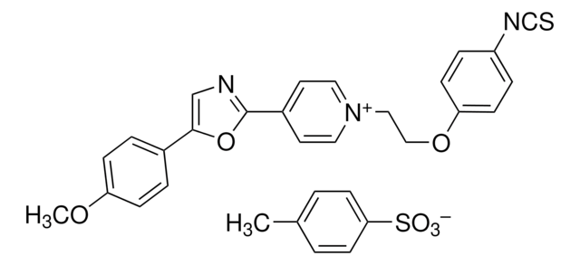 1-[2-(4-Isothiocyanatophenoxy)ethyl]-4-[5-(4-methoxyphenyl)-2-oxazolyl]pyridinium tosylate &#8805;95.0% (HPCE), BioReagent, suitable for fluorescence