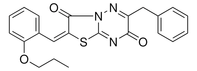 (2E)-6-BENZYL-2-(2-PROPOXYBENZYLIDENE)-7H-[1,3]THIAZOLO[3,2-B][1,2,4]TRIAZINE-3,7(2H)-DIONE AldrichCPR