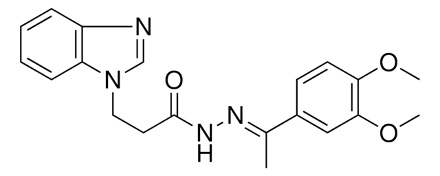 3-(1H-BENZIMIDAZOL-1-YL)-N'-(1-(3,4-DIMETHOXYPHENYL)ETHYLIDENE)PROPANOHYDRAZIDE AldrichCPR