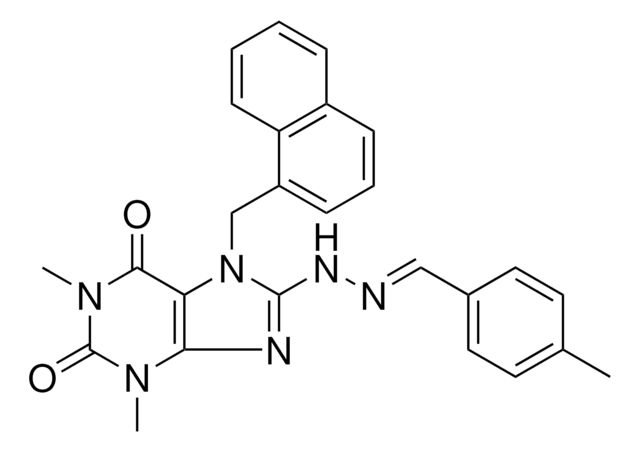 4-METHYLBENZALDEHYDE [1,3-DIMETHYL-7-(1-NAPHTHYLMETHYL)-2,6-DIOXO-2,3,6,7-TETRAHYDRO-1H-PURIN-8-YL]HYDRAZONE AldrichCPR