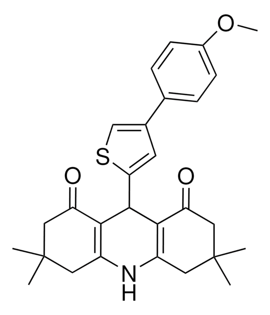 9-(4-(4-METHOXYPHENYL)-2-THIENYL)-3,3,6,6-TETRAMETHYL-3,4,6,7,9,10-HEXAHYDRO-1,8(2H,5H)-ACRIDINEDIONE AldrichCPR