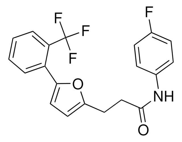 N-(4-FLUOROPHENYL)-3-(5-(2-(TRIFLUOROMETHYL)PHENYL)-2-FURYL)PROPANAMIDE AldrichCPR