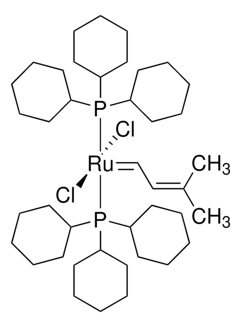 3-Methyl-2-butenylidene-bis(tricyclohexylphosphine)dichlororuthenium purum, &#8805;98.0% (C)