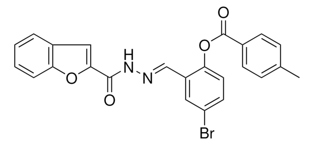 2-(2-(1-BENZOFURAN-2-YLCARBONYL)CARBOHYDRAZONOYL)-4-BROMOPHENYL 4-METHYLBENZOATE AldrichCPR