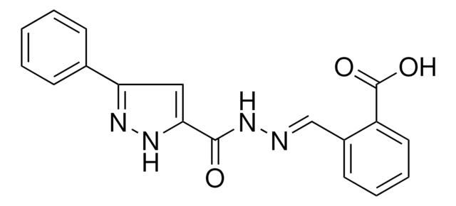 2-(2-((3-PHENYL-1H-PYRAZOL-5-YL)CARBONYL)CARBOHYDRAZONOYL)BENZOIC ACID AldrichCPR