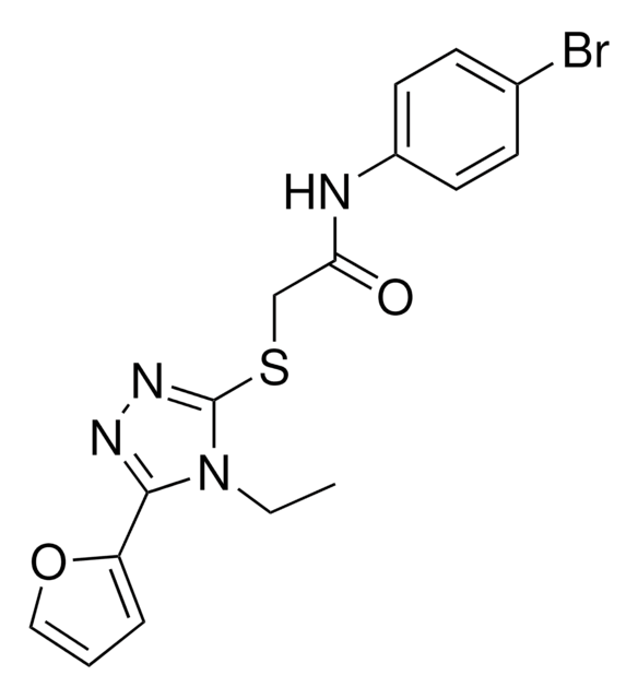 N-(4-BROMOPHENYL)-2-((4-ETHYL-5-(2-FURYL)-4H-1,2,4-TRIAZOL-3-YL)THIO)ACETAMIDE AldrichCPR