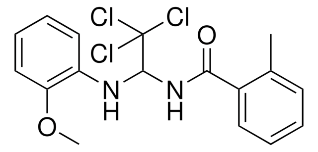 2-METHYL-N-(2,2,2-TRICHLORO-1-(2-METHOXYANILINO)ETHYL)BENZAMIDE AldrichCPR