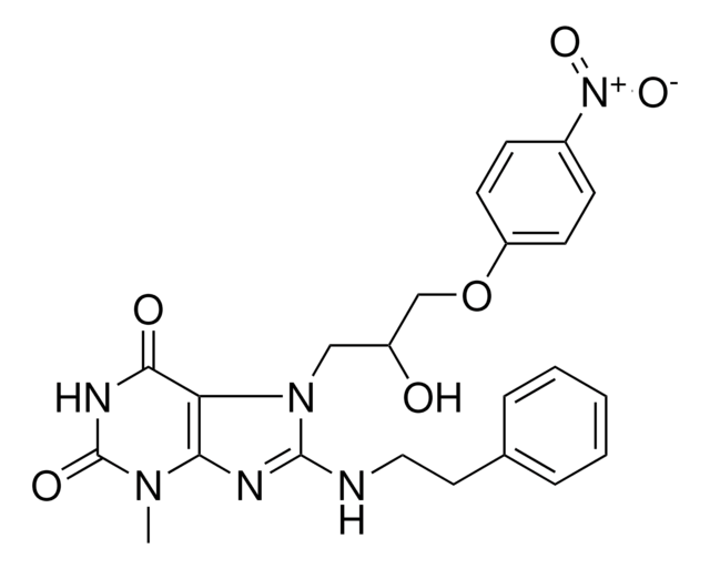 7-[2-HYDROXY-3-(4-NITROPHENOXY)PROPYL]-3-METHYL-8-[(2-PHENYLETHYL)AMINO]-3,7-DIHYDRO-1H-PURINE-2,6-DIONE AldrichCPR