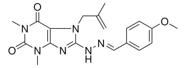 4-METHOXYBENZALDEHYDE [1,3-DIMETHYL-7-(2-METHYL-2-PROPENYL)-2,6-DIOXO-2,3,6,7-TETRAHYDRO-1H-PURIN-8-YL]HYDRAZONE AldrichCPR