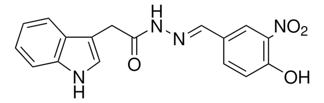 N'-[(4-HYDROXY-3-NITROPHENYL)METHYLIDENE]-2-(1H-INDOL-3-YL)ACETOHYDRAZIDE AldrichCPR