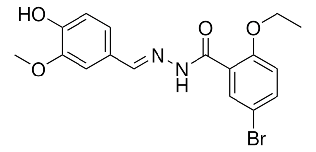 5-BROMO-2-ETHOXY-N'-(4-HYDROXY-3-METHOXYBENZYLIDENE)BENZOHYDRAZIDE AldrichCPR