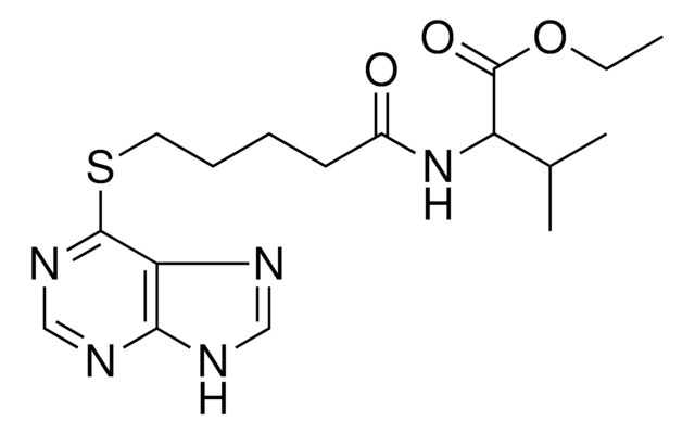 ETHYL 3-METHYL-2-((5-(9H-PURIN-6-YLTHIO)PENTANOYL)AMINO)BUTANOATE AldrichCPR