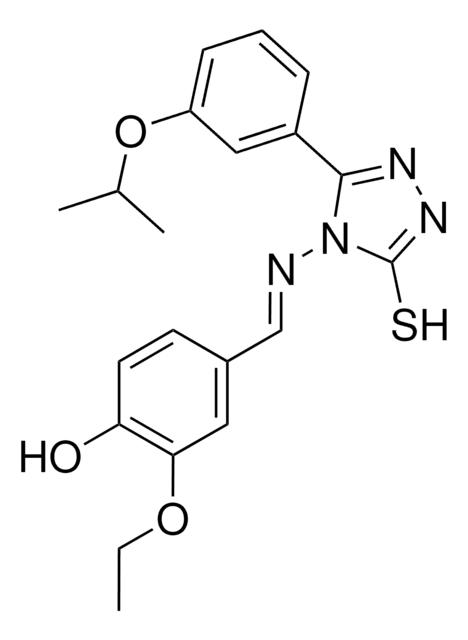 2-ETHOXY-4-((E)-{[3-(3-ISOPROPOXYPHENYL)-5-SULFANYL-4H-1,2,4-TRIAZOL-4-YL]IMINO}METHYL)PHENOL AldrichCPR