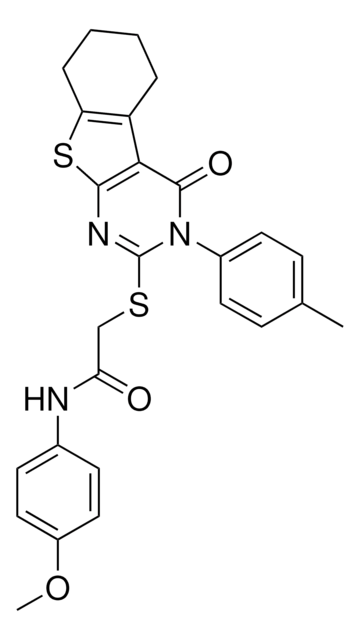 N-(4-METHOXYPHENYL)-2-{[3-(4-METHYLPHENYL)-4-OXO-3,4,5,6,7,8-HEXAHYDRO[1]BENZOTHIENO[2,3-D]PYRIMIDIN-2-YL]SULFANYL}ACETAMIDE AldrichCPR