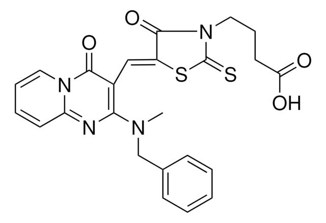 4-[(5Z)-5-({2-[BENZYL(METHYL)AMINO]-4-OXO-4H-PYRIDO[1,2-A]PYRIMIDIN-3-YL}METHYLENE)-4-OXO-2-THIOXO-1,3-THIAZOLIDIN-3-YL]BUTANOIC ACID AldrichCPR