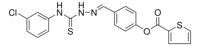 4-(2-((3-CHLOROANILINO)CARBOTHIOYL)CARBOHYDRAZONOYL)PH 2-THIOPHENECARBOXYLATE AldrichCPR