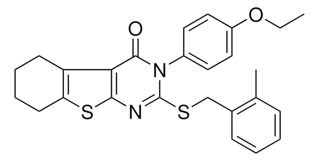 3-(4-ETHOXYPHENYL)-2-[(2-METHYLBENZYL)SULFANYL]-5,6,7,8-TETRAHYDRO[1]BENZOTHIENO[2,3-D]PYRIMIDIN-4(3H)-ONE AldrichCPR