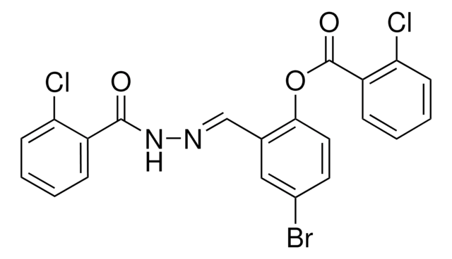 4-BROMO-2-(2-(2-CHLOROBENZOYL)CARBOHYDRAZONOYL)PHENYL 2-CHLOROBENZOATE AldrichCPR