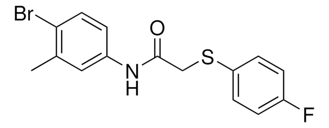 N-(4-BROMO-3-METHYLPHENYL)-2-((4-FLUOROPHENYL)THIO)ACETAMIDE AldrichCPR