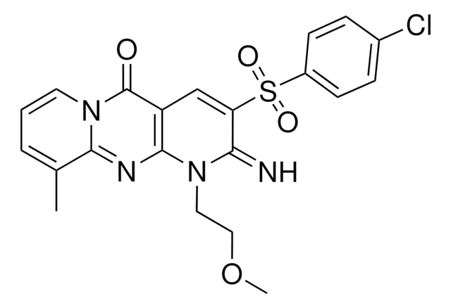 3-[(4-CHLOROPHENYL)SULFONYL]-2-IMINO-1-(2-METHOXYETHYL)-10-METHYL-1,2-DIHYDRO-5H-DIPYRIDO[1,2-A:2,3-D]PYRIMIDIN-5-ONE AldrichCPR