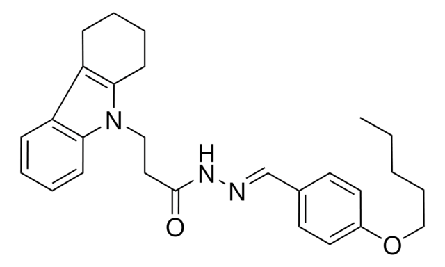 N'-{(E)-[4-(PENTYLOXY)PHENYL]METHYLIDENE}-3-(1,2,3,4-TETRAHYDRO-9H-CARBAZOL-9-YL)PROPANOHYDRAZIDE AldrichCPR