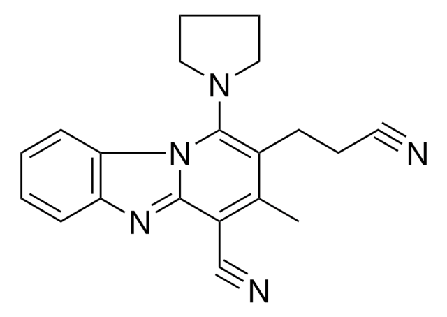 2-(2-CYANOETHYL)3-ME-1-(1-PYRROLIDINYL)PYRIDO(1,2-A)BENZIMIDAZOLE-4-CARBONITRILE AldrichCPR