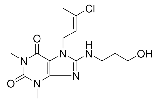 7-[(2E)-3-CHLORO-2-BUTENYL]-8-[(3-HYDROXYPROPYL)AMINO]-1,3-DIMETHYL-3,7-DIHYDRO-1H-PURINE-2,6-DIONE AldrichCPR