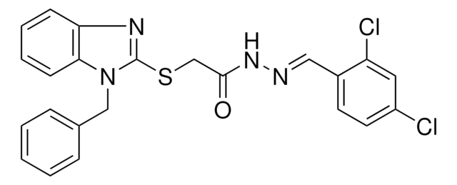 2-((1-BENZYL-1H-BENZIMIDAZOL-2-YL)THIO)-N'-(2,4-DI-CL-BENZYLIDENE)ACETOHYDRAZIDE AldrichCPR