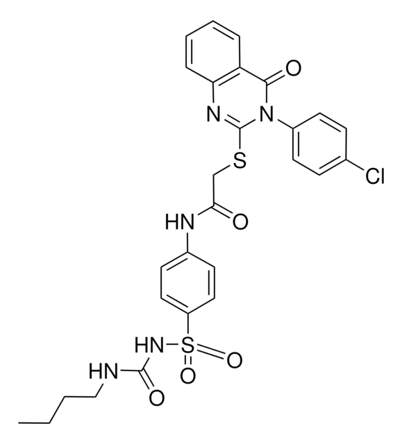 N-[4-({[(BUTYLAMINO)CARBONYL]AMINO}SULFONYL)PHENYL]-2-{[3-(4-CHLOROPHENYL)-4-OXO-3,4-DIHYDRO-2-QUINAZOLINYL]SULFANYL}ACETAMIDE AldrichCPR