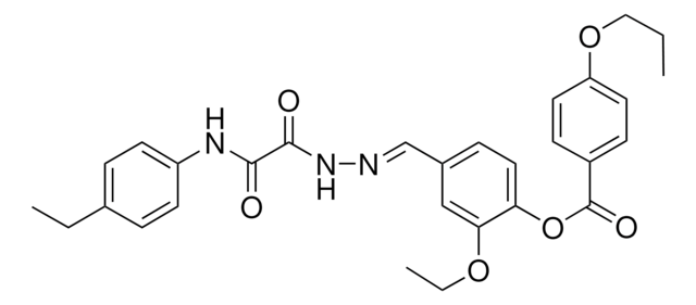 2-ETHOXY-4-(2-((4-ETHYLANILINO)(OXO)AC)CARBOHYDRAZONOYL)PHENYL 4-PROPOXYBENZOATE AldrichCPR