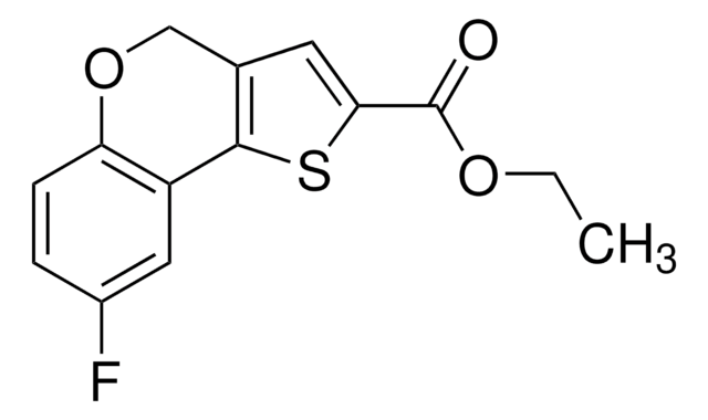 Ethyl 8-fluoro-4H-[1]-benzopyrano[4,3-b]thiophene-2-carboxylate 97%