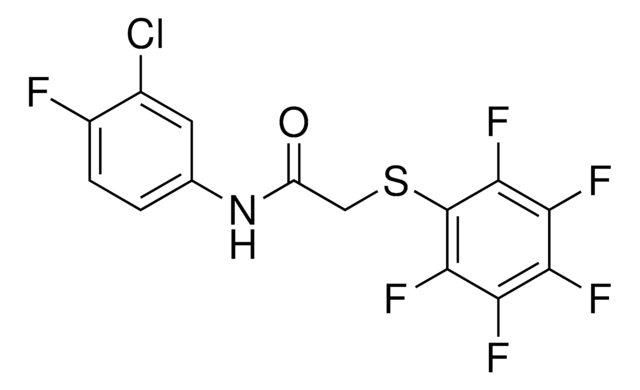 N-(3-CHLORO-4-FLUOROPHENYL)-2-((2,3,4,5,6-PENTAFLUOROPHENYL)THIO)ACETAMIDE AldrichCPR