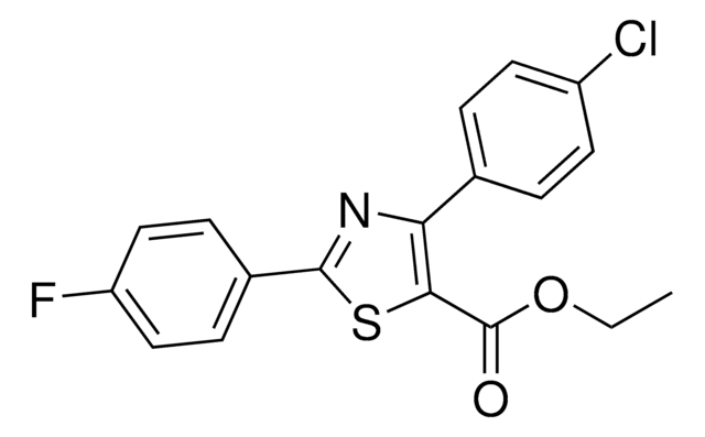 Ethyl 4-(4-chlorophenyl)-2-(4-fluorophenyl)thiazole-5-carboxylate AldrichCPR