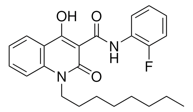 N-(2-FLUOROPHENYL)-4-HYDROXY-1-OCTYL-2-OXO-1,2-DIHYDRO-3-QUINOLINECARBOXAMIDE AldrichCPR