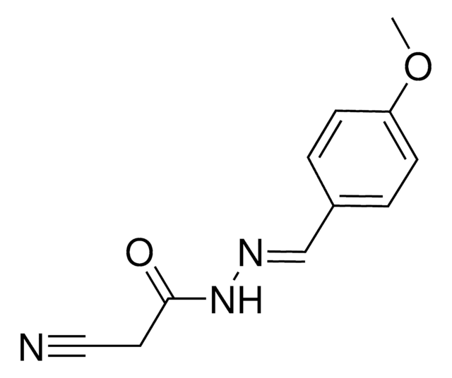 2-Cyano-N&#8242;-[(E)-(4-methoxyphenyl)methylidene]acetohydrazide AldrichCPR