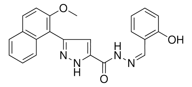 N'-[(Z)-(2-HYDROXYPHENYL)METHYLIDENE]-3-(2-METHOXY-1-NAPHTHYL)-1H-PYRAZOLE-5-CARBOHYDRAZIDE AldrichCPR